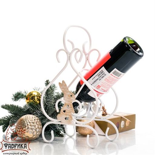 Бутылочница настольная металлическая 210-002 - Фабрика интерьерной ковки фото 5