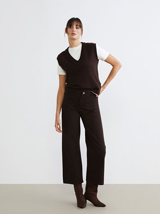 V Yaka Kad?n Triko S?veter