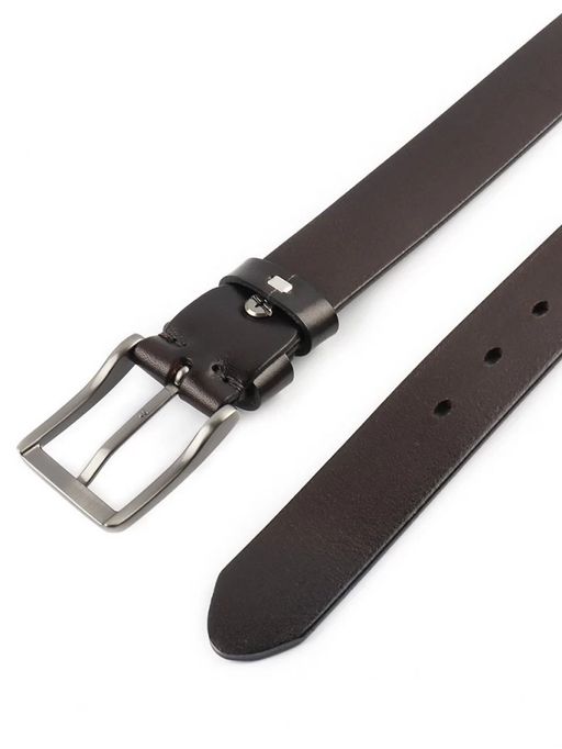 Мужской кожаный ремень Dierhoff ДРК 3053/1-35 Коричневый