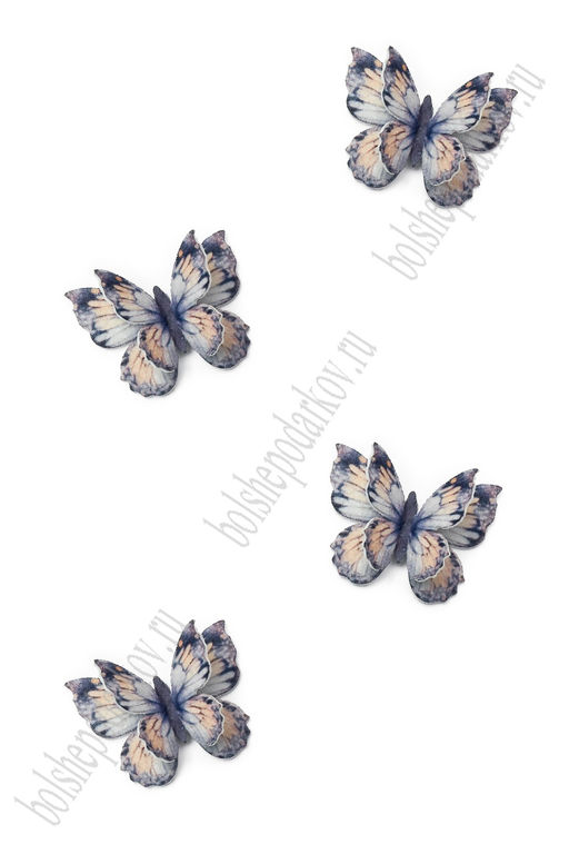 Лазерная вырубка из фетра "Бабочка" 3*2,5 см (10 шт) №5 несклеенная
