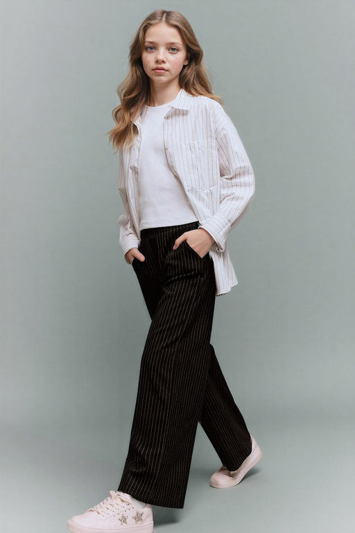 Wide Leg Pantolon K_z _ocuk - Defacto фото 3