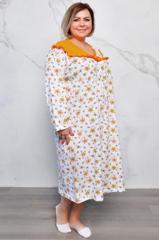 Арт. 2540 Ночная сорочка с дл. рукавом Цвет:ассорти - Калинка фото 6