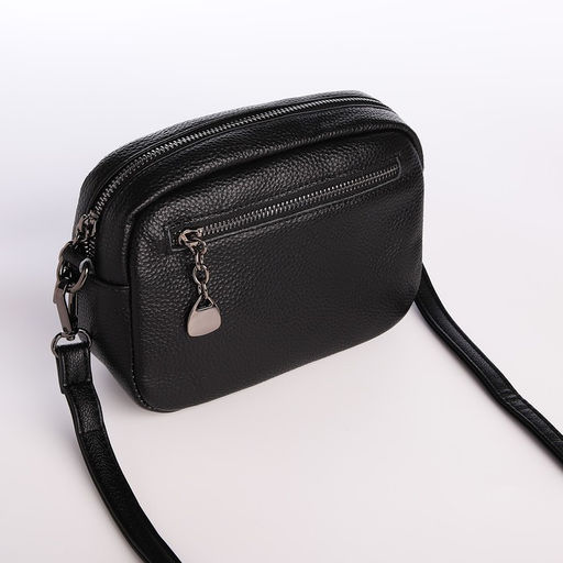 Сумка женская на молнии, цвет чёрный - Simaland фото 2