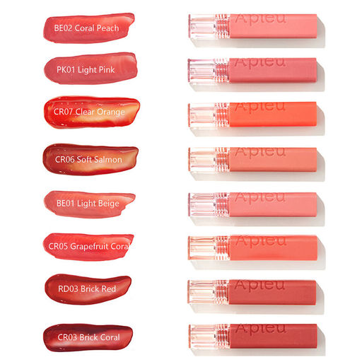 Тинт для губ сверкающий фруктовый APIEU Juicy Pang Tint RD03 кирпично-красный, 3,5g