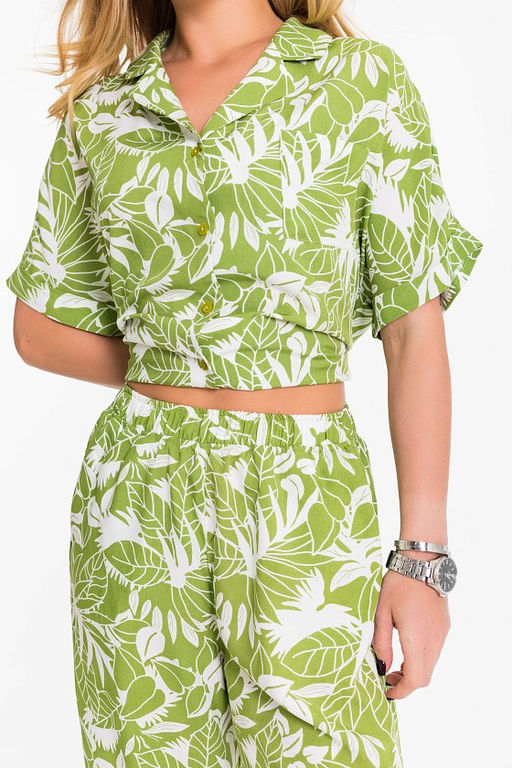 Костюм М325028а зеленый - Елена фото 10