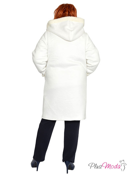 Жакет-дубленка Модель №1385 размеры 44-84 - Plusmoda фото 9