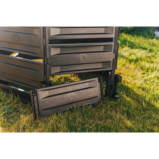 Компостер пластиковый, 800 л, 125 × 105 × 84 см, чёрный