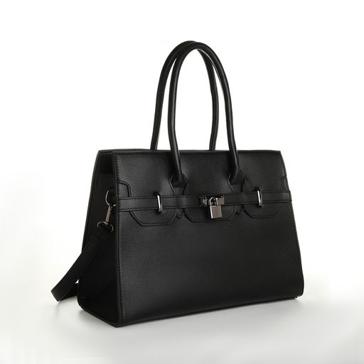 Сумка женская тоут, на молнии, цвет чёрный - Simaland фото 3