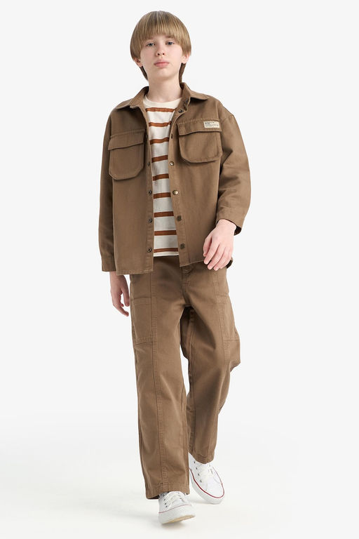 %100 Pamuk Loose Fit Pantolon Erkek _ocuk - Defacto фото 3