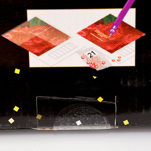 УЦЕНКА Алмазная мозаика Горное озеро, 40?50 см, полное заполнение, холст