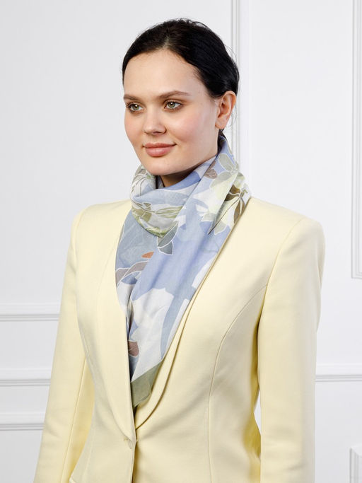 Платок жен. шелк+мод 120х120 E12-7264-09 - Eleganzza фото 8