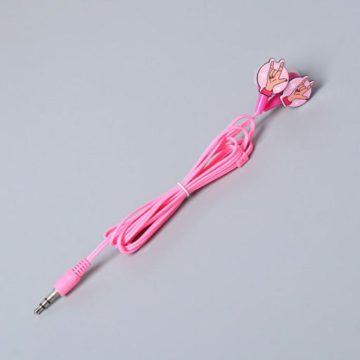 Набор маска для сна, наушники вакуумные и внешний аккумулятор 5000 mAh Love, 20,5 х 16,5 см - Like me фото 4