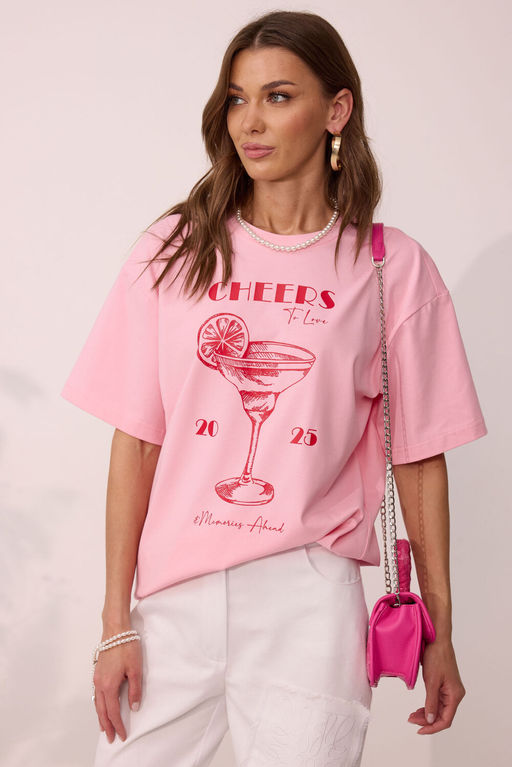 Футболка LYUSHe 4095 розовый  фото 2