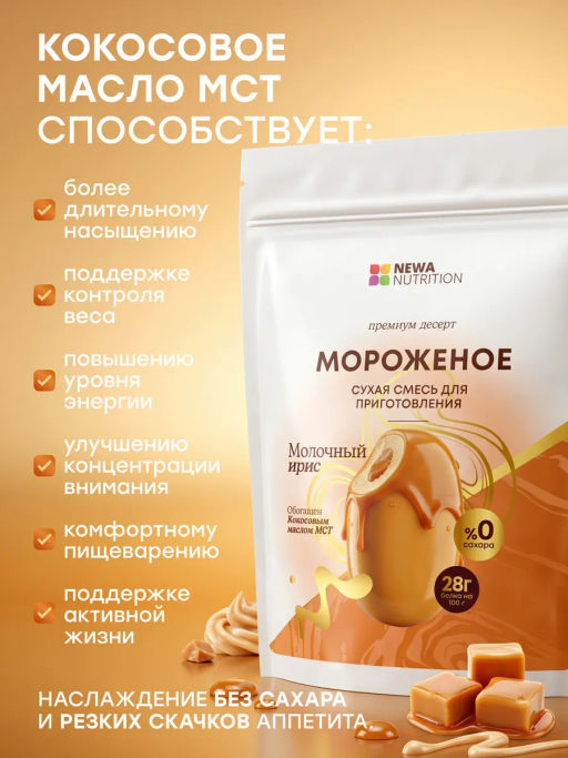 НОВИНКА! Смесь для протеинового мороженого Молочный Ирис