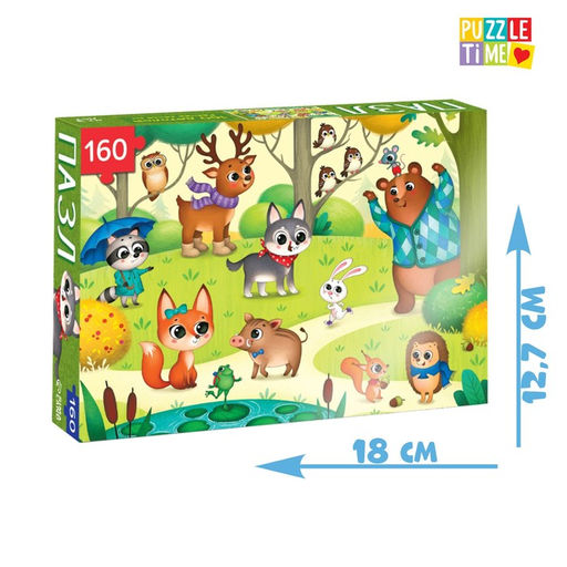 Пазл детский На лесной опушке, 160 элементов - Puzzle time фото 4
