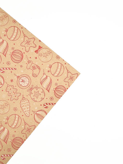 Набор упаковочной бумаги «Новогодняя», 4 листа, 70 × 100 см