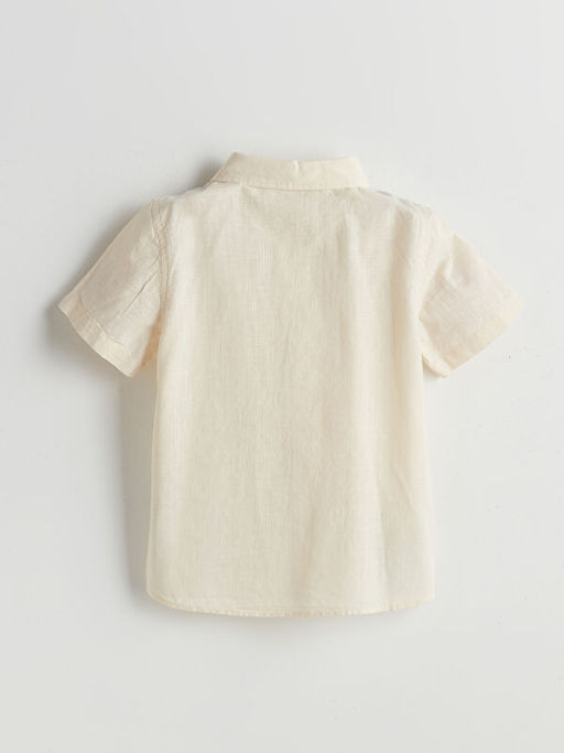 Basic Cepli Erkek ?ocuk Poplin G?mlek