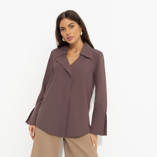 Блуза без застёжки Амбассадор стиля (brown) - Charutti фото 2