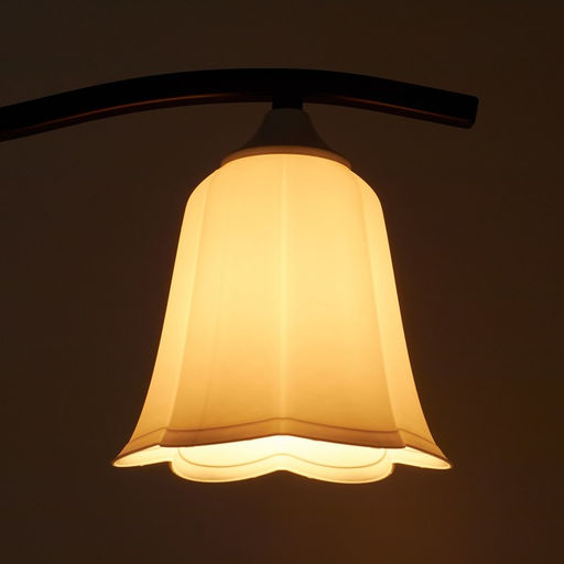 Цена за 2 шт. Плафон универсальный "Цветок"  Е14/Е27 снежно-белый 14х14х13см