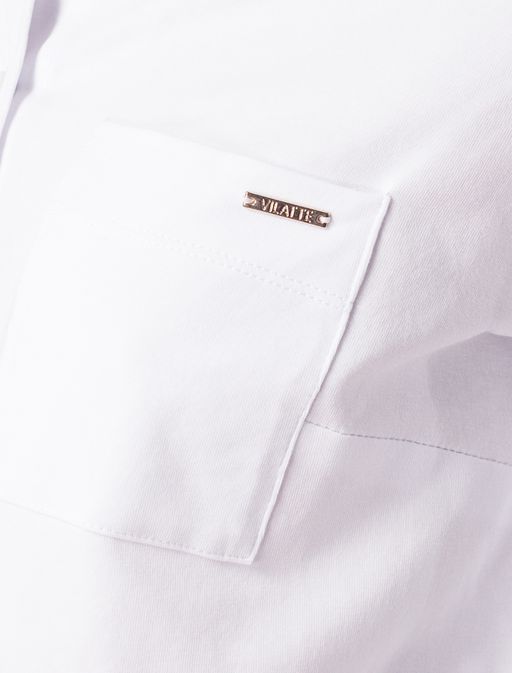 Блузка трикотажная из премиального хлопка с эластаном - Vilatte фото 2