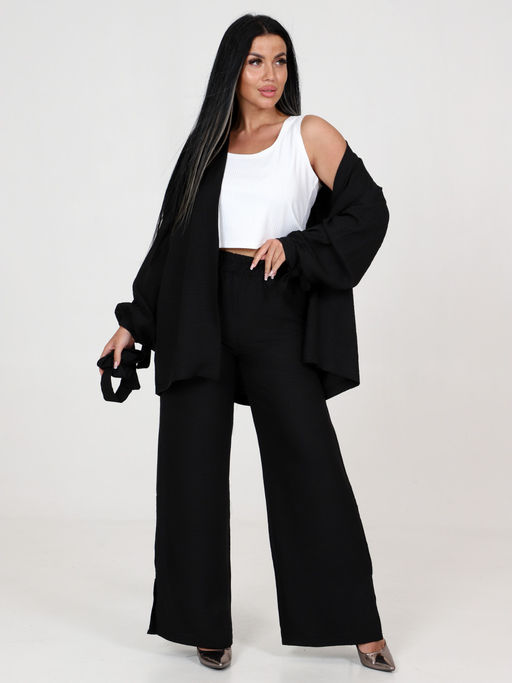 ЖК-596 ЖЕНСКИЙ КОСТЮМ (БЕЗ ТОПА) (Черный) - А-дина фото 4