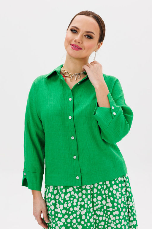 Костюм Anastasia 1198 зеленый/принт фото 4