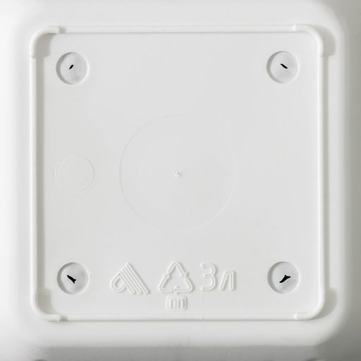 Горшок для цветов с поддоном «Лозанна», 3 л, пластиковый, белый