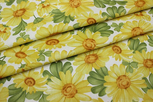 Сатин Солнечное поле, ш.2.35м, хлопок-100%, 110гр/м.кв - Купава фото 3