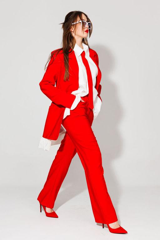 Жакет NIKVA н549-1 красный  фото 5