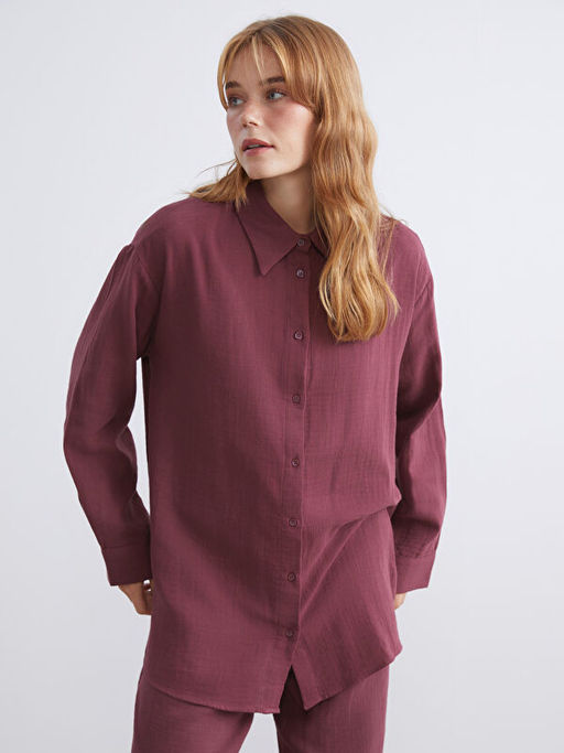Loose Fit M?slin Kad?n G?mlek Tunik