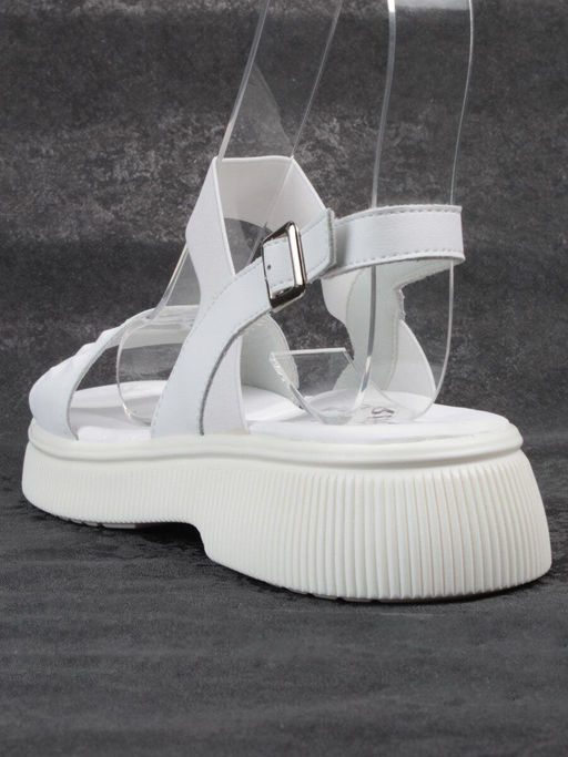 08-PEL211-1 WHITE Босоножки женские (натуральная кожа) - Фабричный китай фото 6