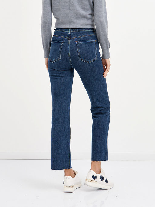 женские брюки клеш в синем цвете - Glenfield фото 5