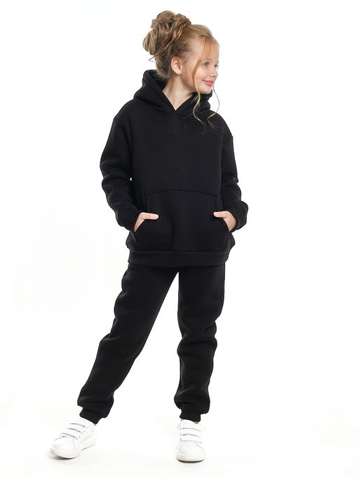 Спортивный костюм для девочки утепленный 22-7606 черный - Mini maxi фото 4