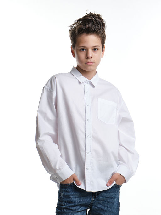 Рубашка для мальчика 22-7619 голубой - Mini maxi фото 8