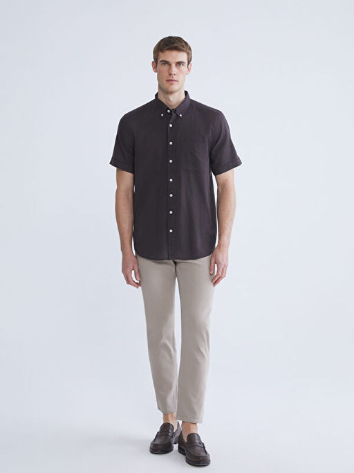 Regular Fit K?sa Kollu Erkek G?mlek