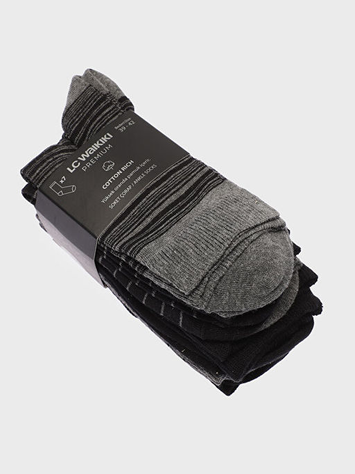 Desenli Erkek Soket ?orap 7li