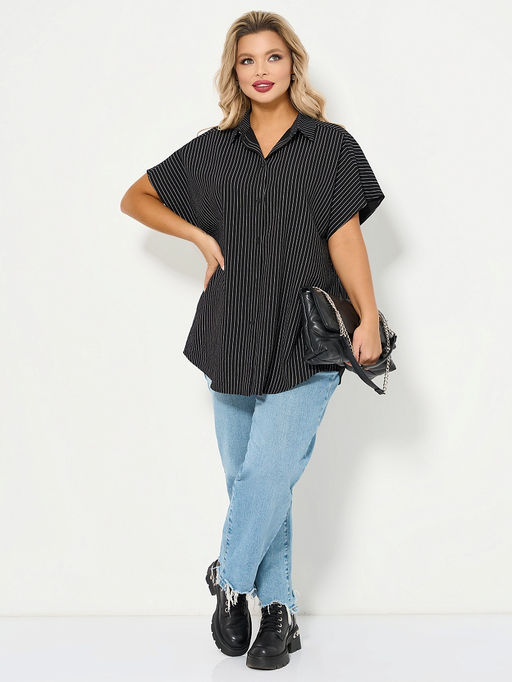 Рубашка 0293-1а черный кварц