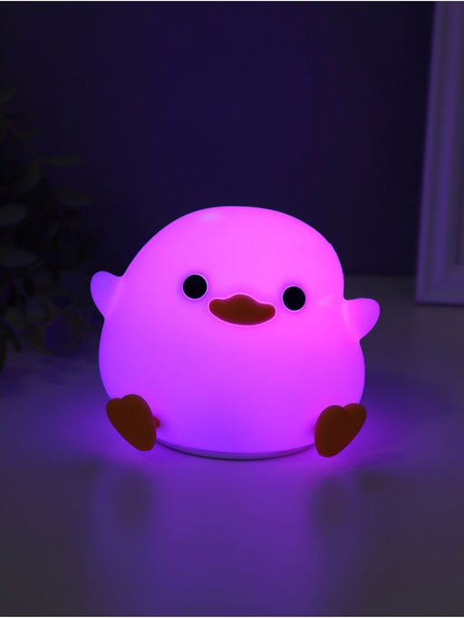 Фигурка светящаяся RISALUX «Утенок», 2 Вт, LED-ночник антистресс, RGB, USB, 10×12×9.5 см