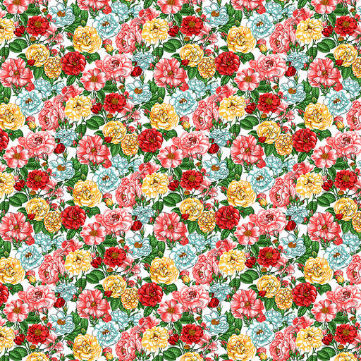 Шторы для кухни, 2шт 148х160см "Дикая роза", на шторной ленте, хлопок "Комфорт" 171г/м2, упаковка "классическая" 28х41см, "Домашняя мода" (Россия)