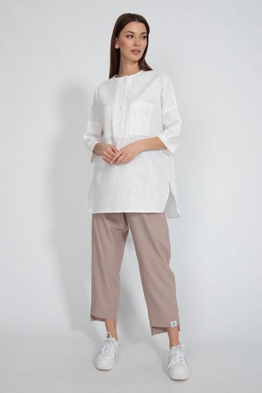 Льняная рубашка 4081 - Kivviwear фото 3