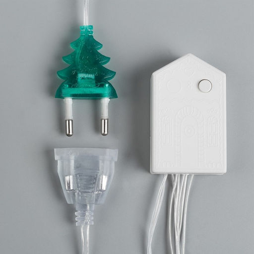 Гирлянда Занавес 2?3 м, IP20, прозрачная нить, 720 LED, свечение белое, 8 режимов, 220 В - Luazon lighting фото 4