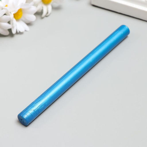 Цена за 10 шт. Сургуч для печати стержень «Ярко-голубой», 13.2×1.1 см