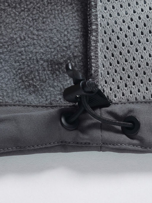 Парка женская софтшелл виндстоппер удлинённая с капюшоном черного цвета 9614_1Ch