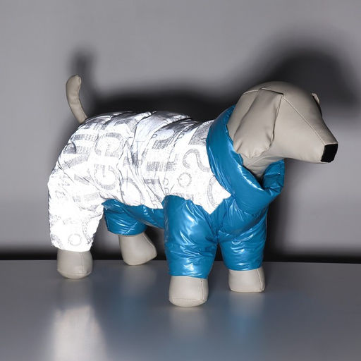 Комбинезон Ультра светоотражающий, размер 12 (ДС 24 см, ОГ 38 см, ОШ 27 см), голубой - Simaland фото 10