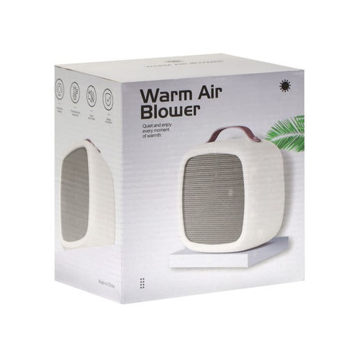 Мини тепловентилятор настольный LTO-01, 500 Вт, 4 м², от сети, белый