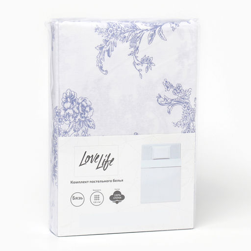 КПБ LoveLife 1.5 сп Вьюнок 147*210,150*215,70*70 -1 шт,100% хлопок,бязь 120 г/м2  фото 11