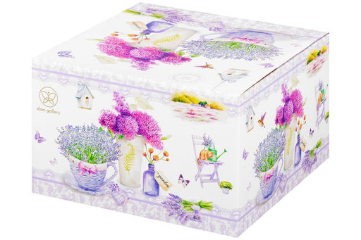 Пельменница - супница 30*22,5*18 см 2,6 л Лаванда + крышка NEW BONE CHINA - Elan gallery фото 12