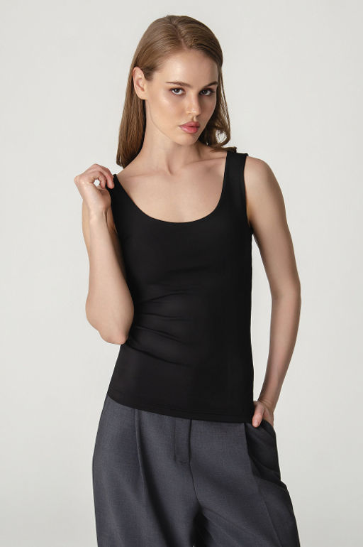 Арт.3801/5 Майка женская 44-48 (3 шт) Цвет:черный - Калинка фото 7