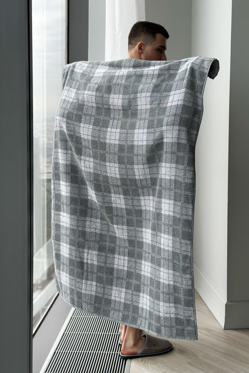 Полотенце махровое Английская клетка