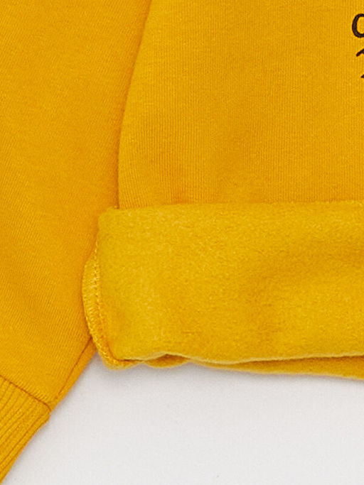 Bisiklet Yaka Bask?l? Erkek Bebek Sweatshirt - Waikiki фото 3